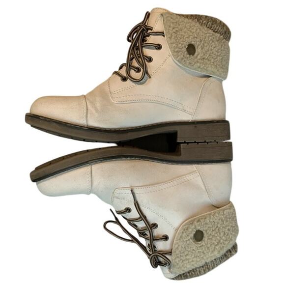 Cliffs by White Mountain Duena Off White Duena Hiking Boot Size 8 - Picture 3 of 8